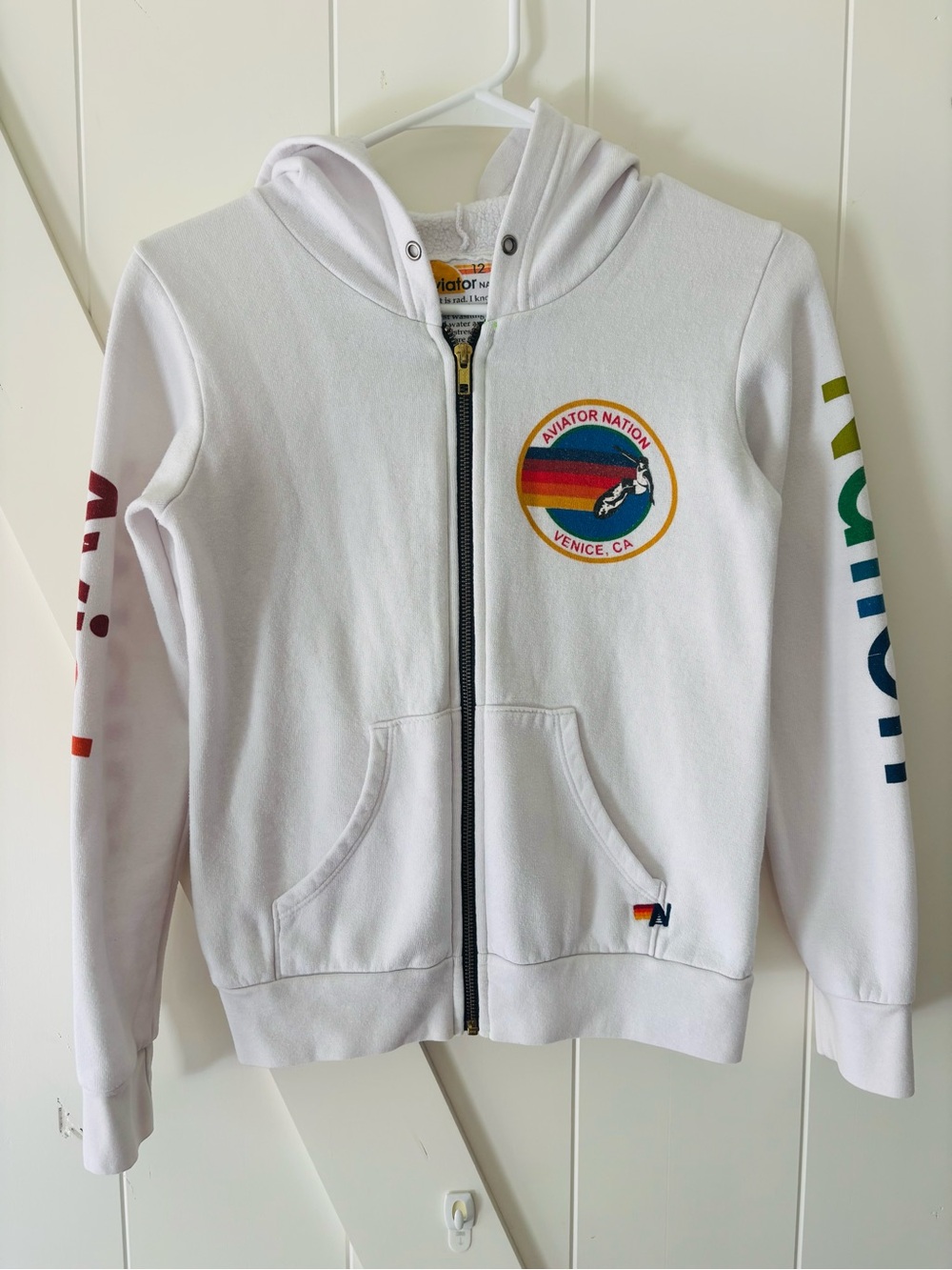 Aviator Nation kids, zip-up hoodie, size 12 - Picture 3 of 8